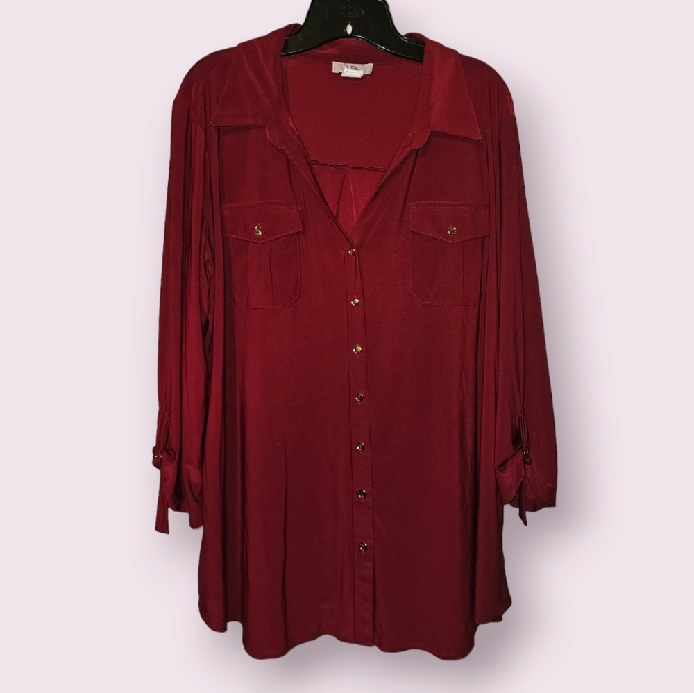 2X Ivy Ridge blouse